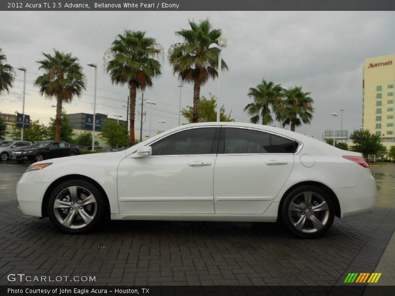 Bellanova White Pearl / Ebony 2012 Acura TL 3.5 Advance