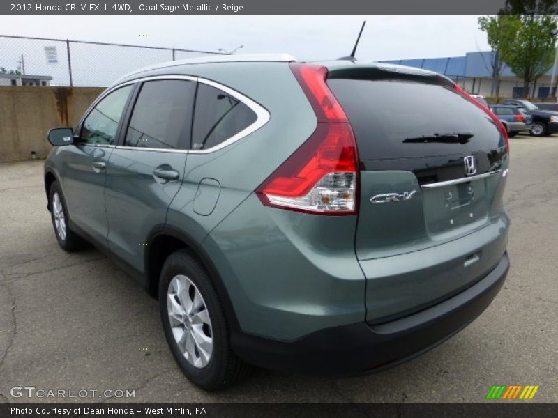 Opal Sage Metallic / Beige 2012 Honda CR-V EX-L 4WD