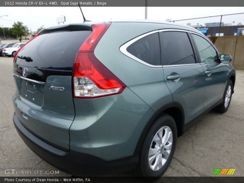 Opal Sage Metallic / Beige 2012 Honda CR-V EX-L 4WD