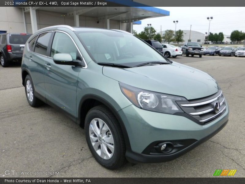 Opal Sage Metallic / Beige 2012 Honda CR-V EX-L 4WD