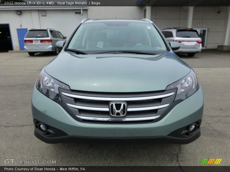 Opal Sage Metallic / Beige 2012 Honda CR-V EX-L 4WD