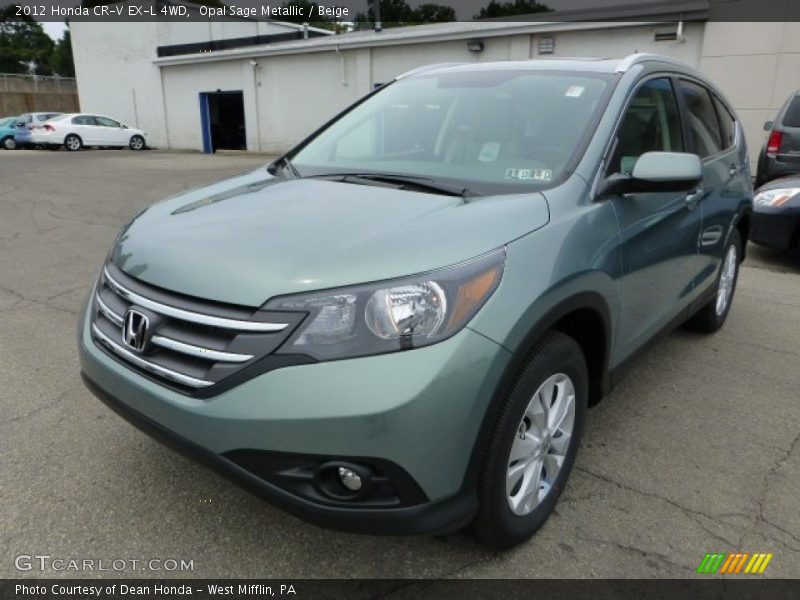 Opal Sage Metallic / Beige 2012 Honda CR-V EX-L 4WD