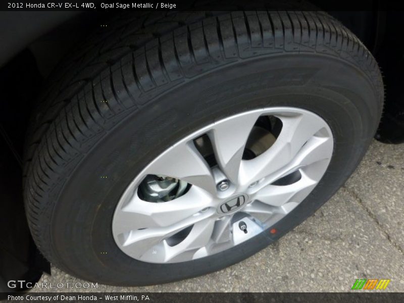 Opal Sage Metallic / Beige 2012 Honda CR-V EX-L 4WD