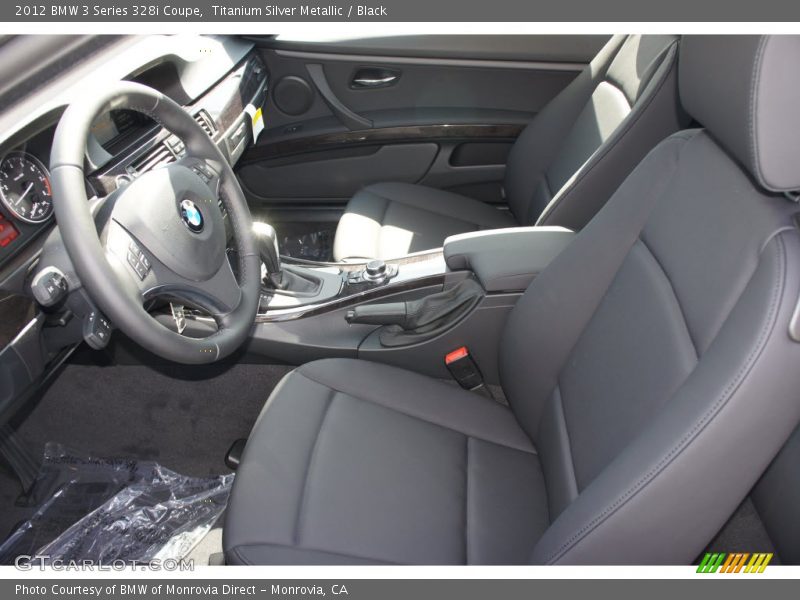 Titanium Silver Metallic / Black 2012 BMW 3 Series 328i Coupe