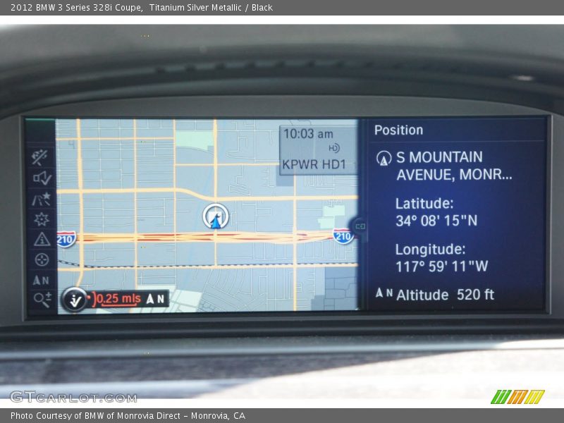 Titanium Silver Metallic / Black 2012 BMW 3 Series 328i Coupe