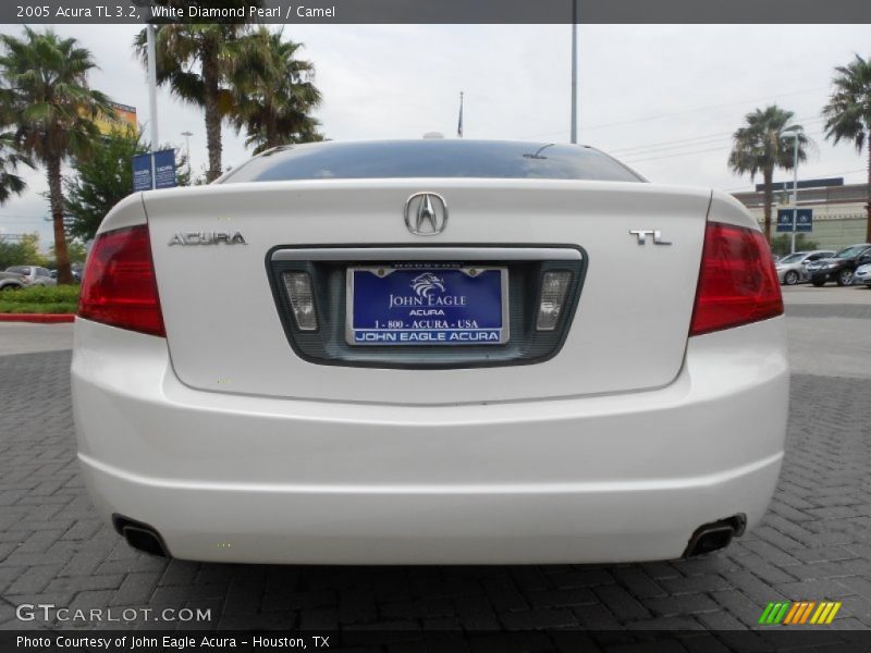 White Diamond Pearl / Camel 2005 Acura TL 3.2