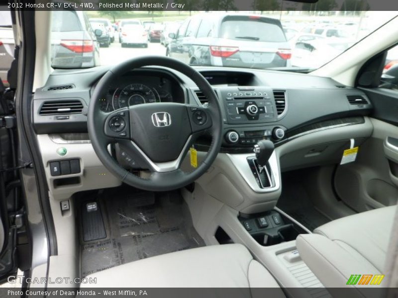 Polished Metal Metallic / Gray 2012 Honda CR-V EX-L 4WD