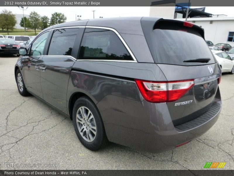 Smoky Topaz Metallic / Beige 2012 Honda Odyssey EX
