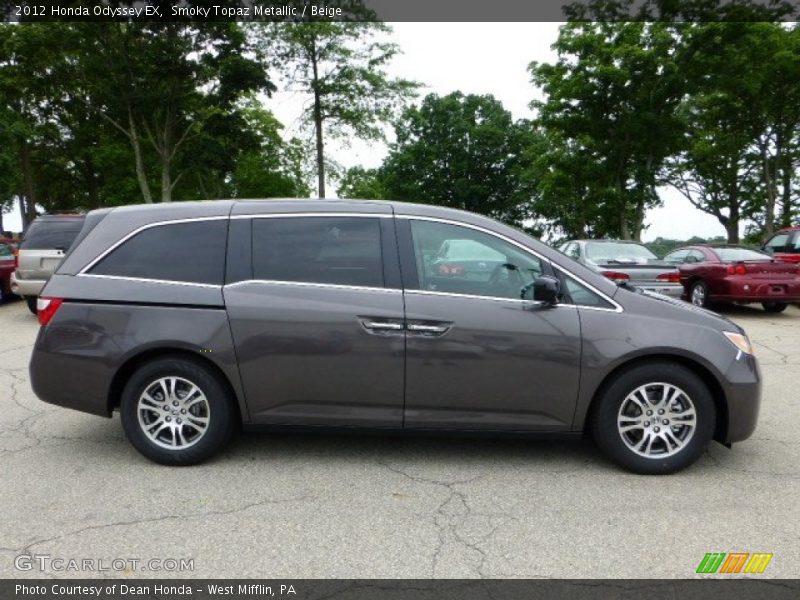 Smoky Topaz Metallic / Beige 2012 Honda Odyssey EX