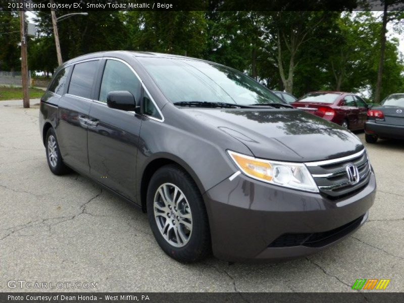 Smoky Topaz Metallic / Beige 2012 Honda Odyssey EX