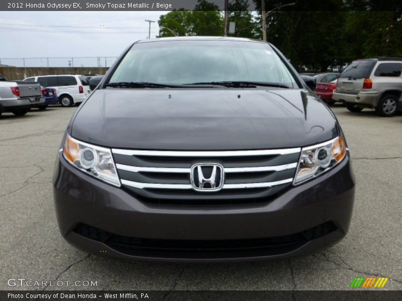 Smoky Topaz Metallic / Beige 2012 Honda Odyssey EX