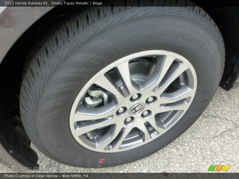 Smoky Topaz Metallic / Beige 2012 Honda Odyssey EX