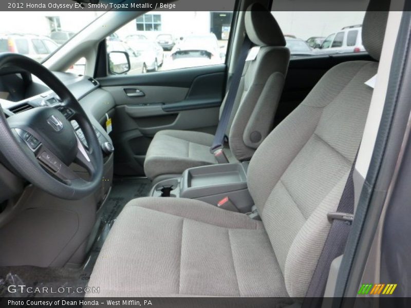 Smoky Topaz Metallic / Beige 2012 Honda Odyssey EX