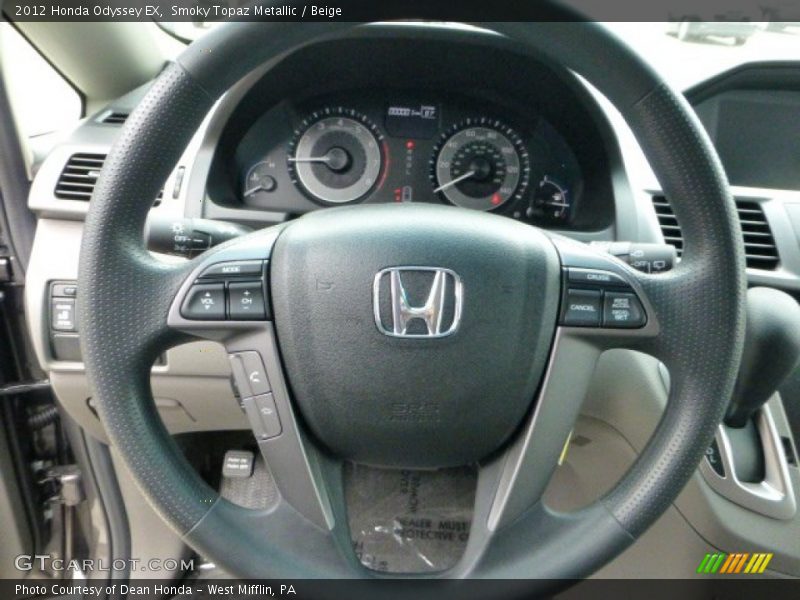 Smoky Topaz Metallic / Beige 2012 Honda Odyssey EX