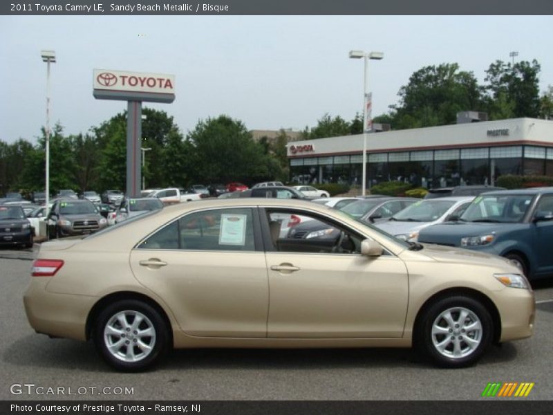 Sandy Beach Metallic / Bisque 2011 Toyota Camry LE