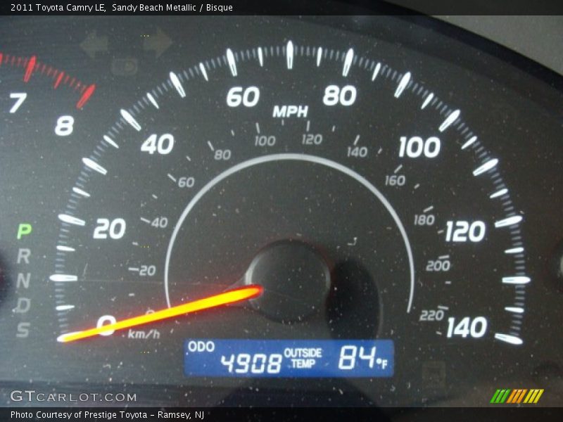 Sandy Beach Metallic / Bisque 2011 Toyota Camry LE