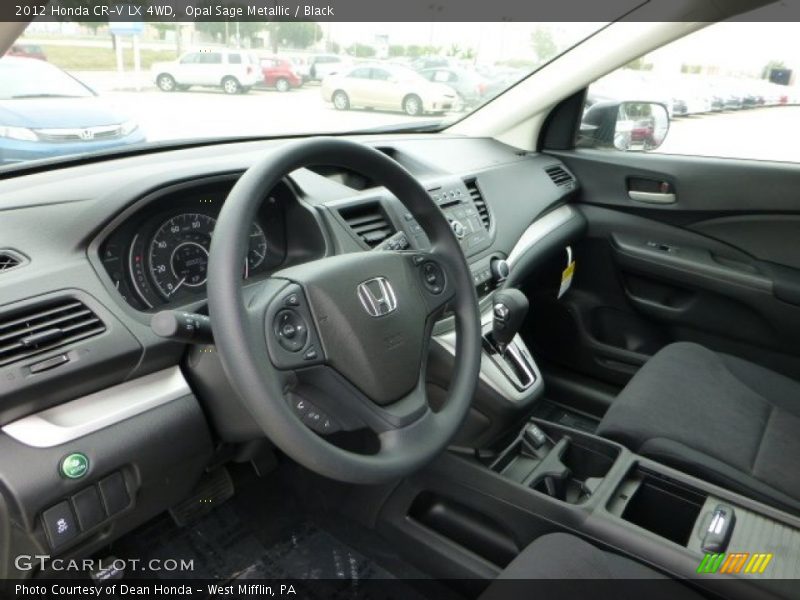Opal Sage Metallic / Black 2012 Honda CR-V LX 4WD