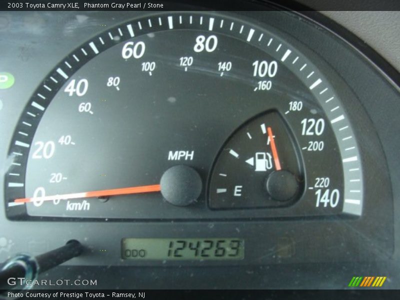 Phantom Gray Pearl / Stone 2003 Toyota Camry XLE