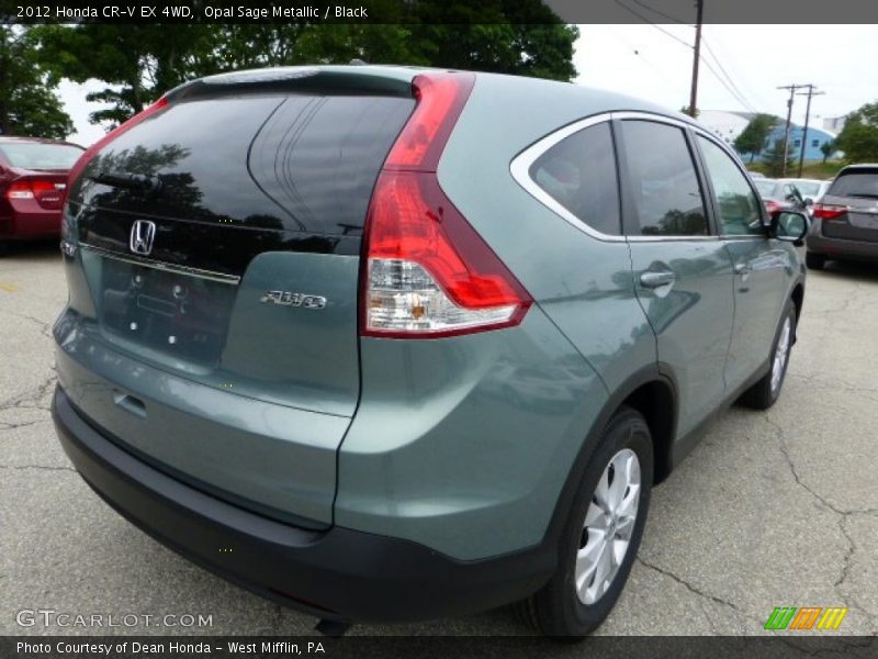 Opal Sage Metallic / Black 2012 Honda CR-V EX 4WD