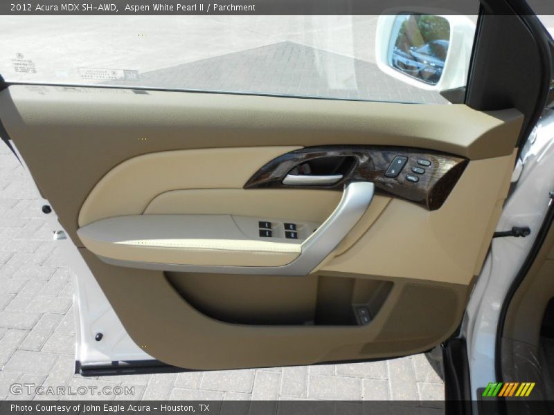 Aspen White Pearl II / Parchment 2012 Acura MDX SH-AWD