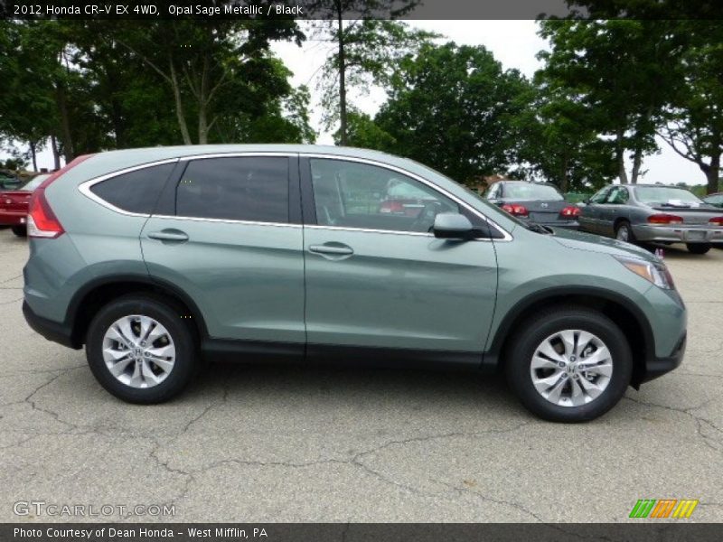 Opal Sage Metallic / Black 2012 Honda CR-V EX 4WD