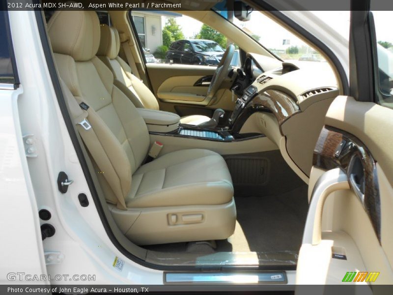 Aspen White Pearl II / Parchment 2012 Acura MDX SH-AWD