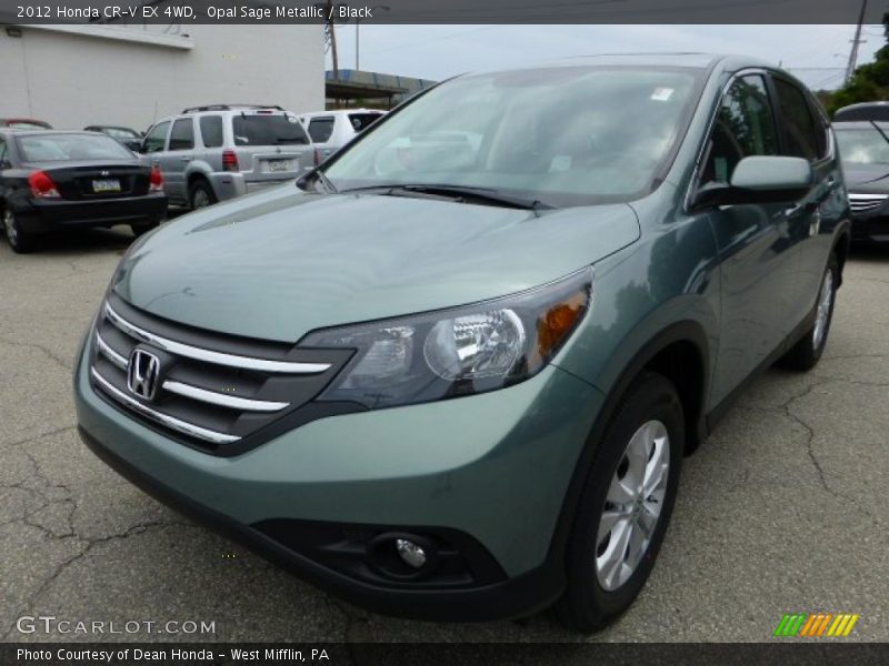Opal Sage Metallic / Black 2012 Honda CR-V EX 4WD