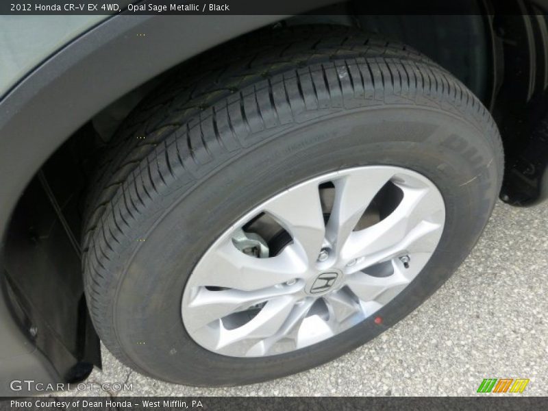 Opal Sage Metallic / Black 2012 Honda CR-V EX 4WD