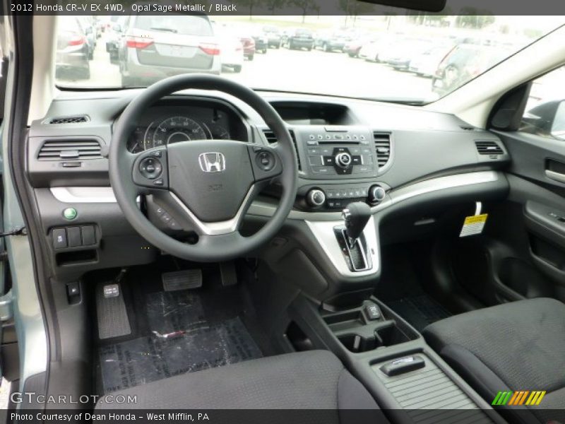 Opal Sage Metallic / Black 2012 Honda CR-V EX 4WD