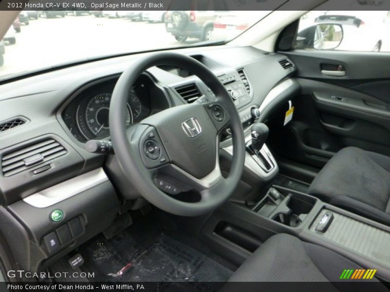 Opal Sage Metallic / Black 2012 Honda CR-V EX 4WD