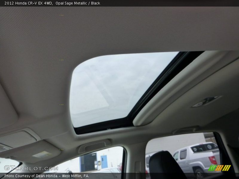 Opal Sage Metallic / Black 2012 Honda CR-V EX 4WD