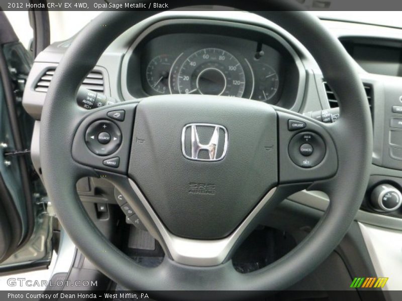 Opal Sage Metallic / Black 2012 Honda CR-V EX 4WD
