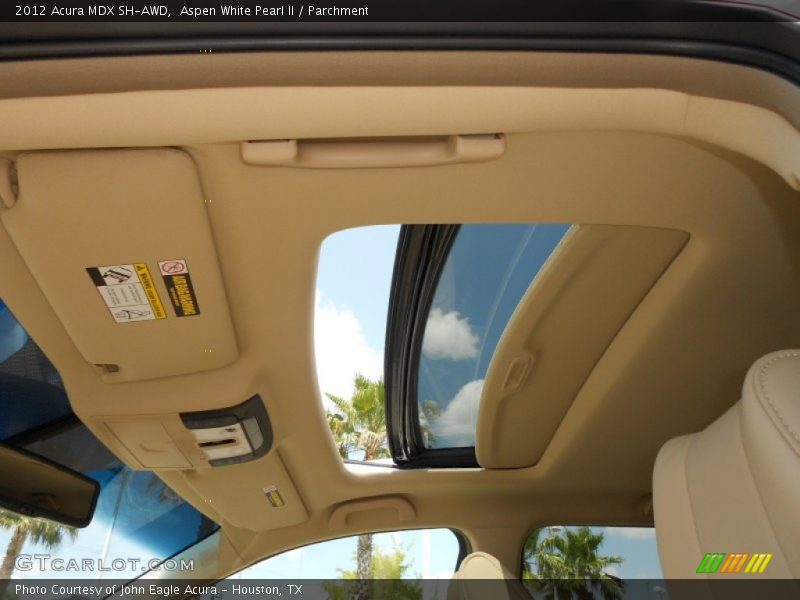 Aspen White Pearl II / Parchment 2012 Acura MDX SH-AWD