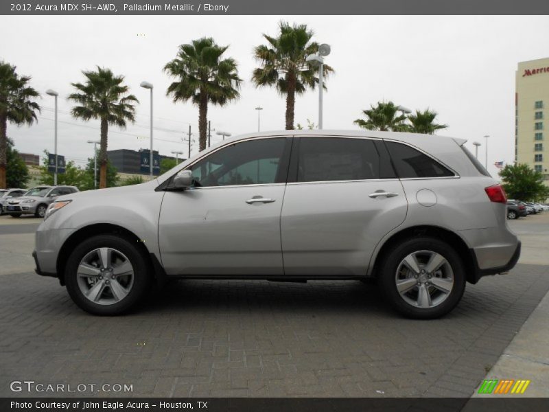 Palladium Metallic / Ebony 2012 Acura MDX SH-AWD