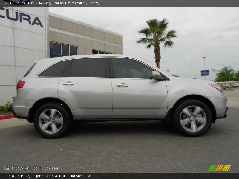 Palladium Metallic / Ebony 2012 Acura MDX SH-AWD
