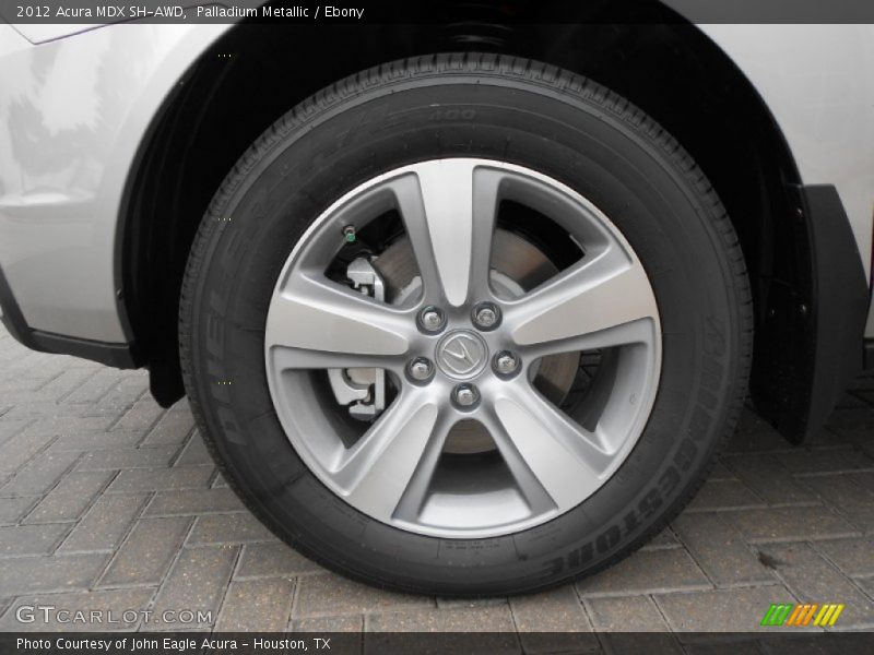 Palladium Metallic / Ebony 2012 Acura MDX SH-AWD