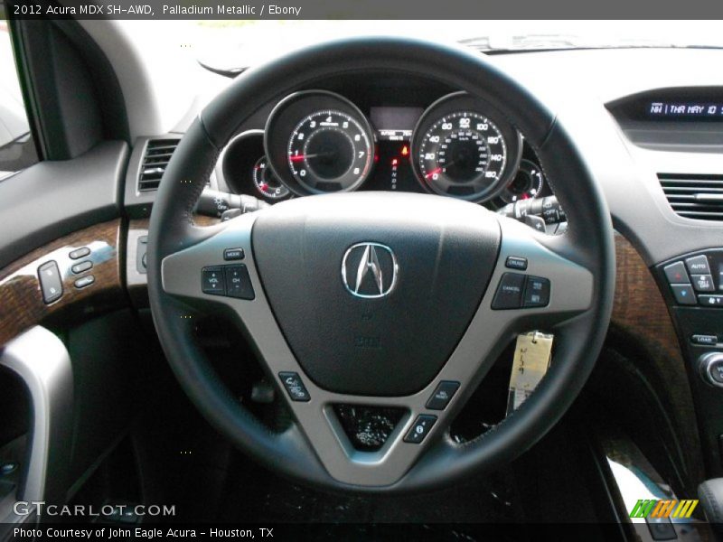 Palladium Metallic / Ebony 2012 Acura MDX SH-AWD
