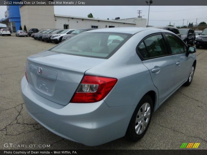 Cool Mist Metallic / Gray 2012 Honda Civic LX Sedan