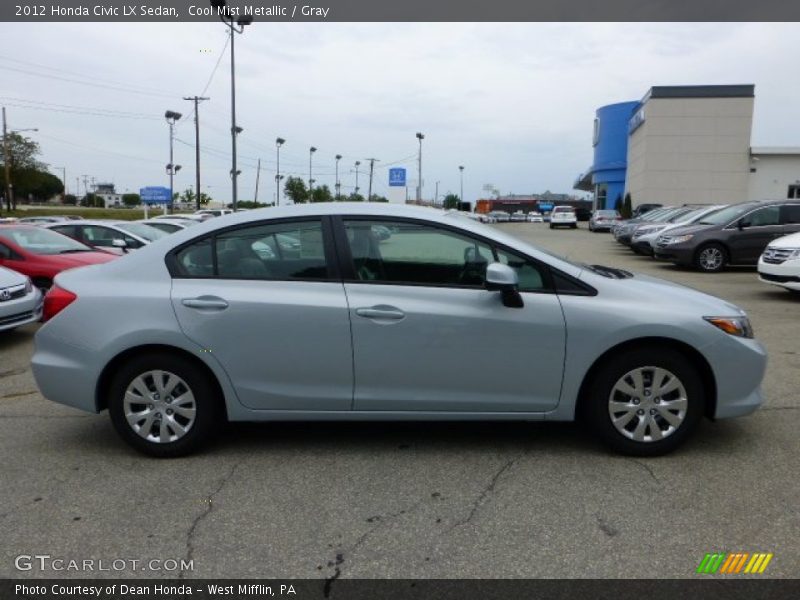Cool Mist Metallic / Gray 2012 Honda Civic LX Sedan
