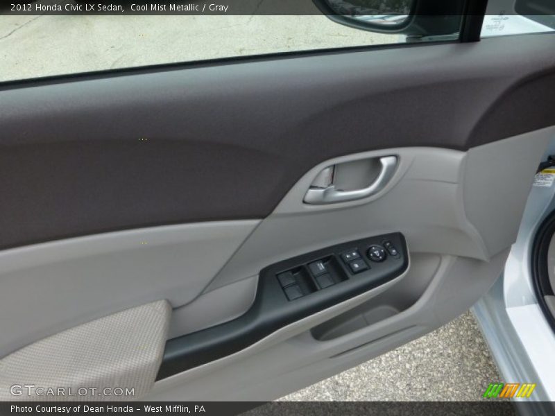 Cool Mist Metallic / Gray 2012 Honda Civic LX Sedan