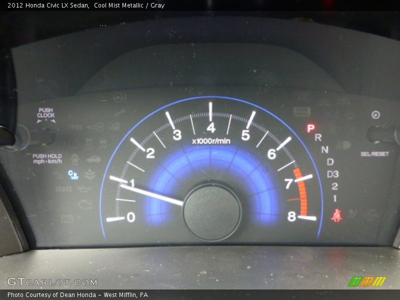 Cool Mist Metallic / Gray 2012 Honda Civic LX Sedan