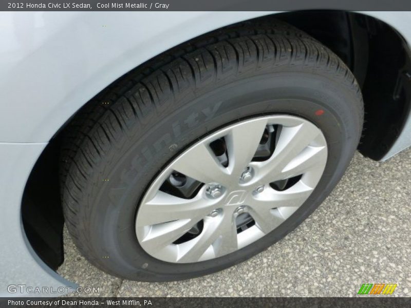Cool Mist Metallic / Gray 2012 Honda Civic LX Sedan