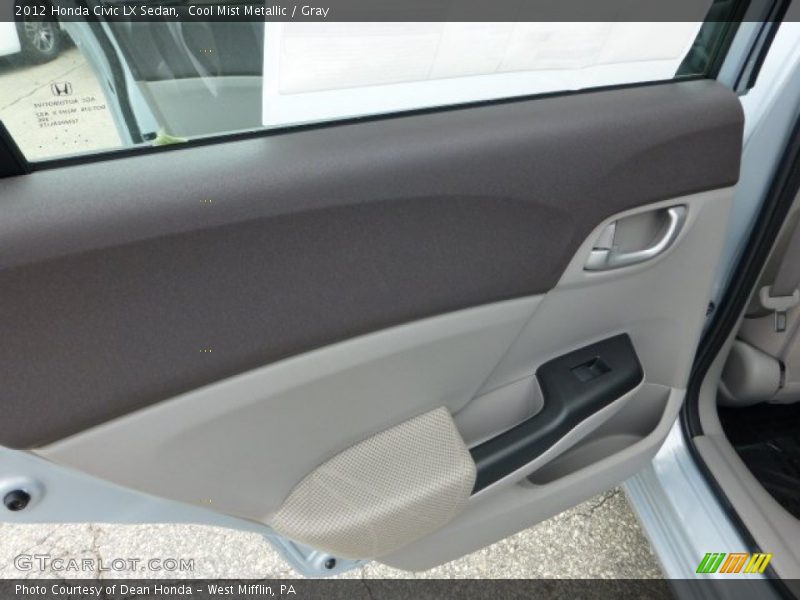 Cool Mist Metallic / Gray 2012 Honda Civic LX Sedan