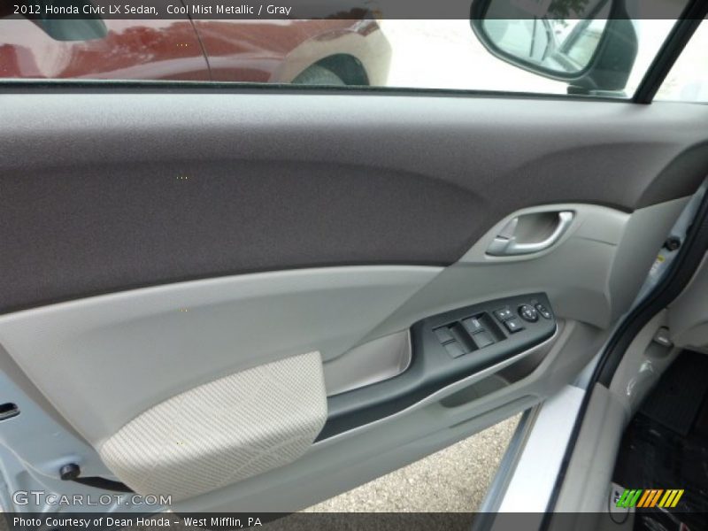 Cool Mist Metallic / Gray 2012 Honda Civic LX Sedan