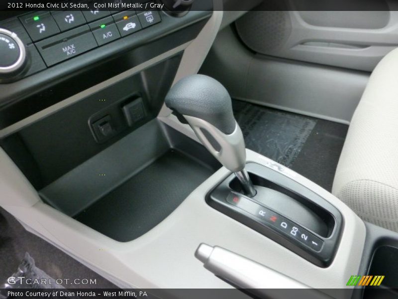 Cool Mist Metallic / Gray 2012 Honda Civic LX Sedan