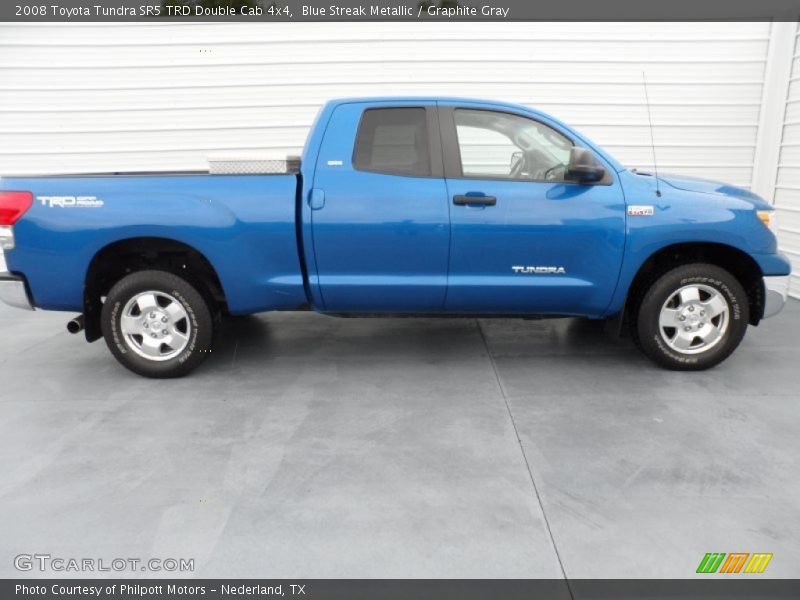 Blue Streak Metallic / Graphite Gray 2008 Toyota Tundra SR5 TRD Double Cab 4x4