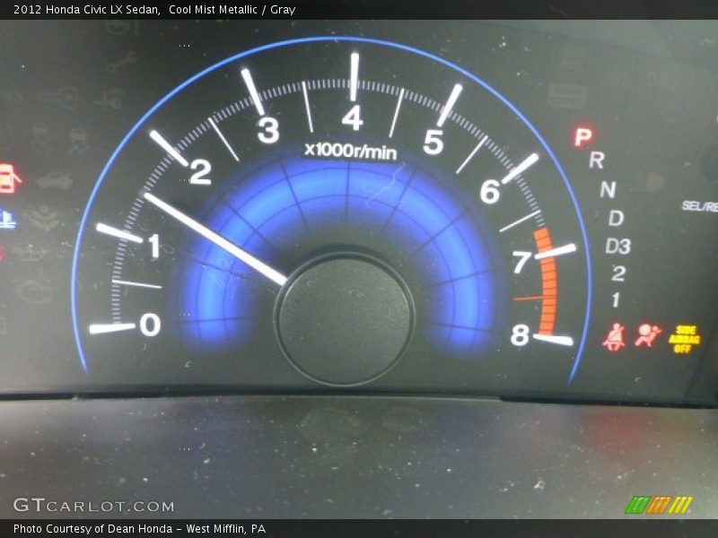 Cool Mist Metallic / Gray 2012 Honda Civic LX Sedan