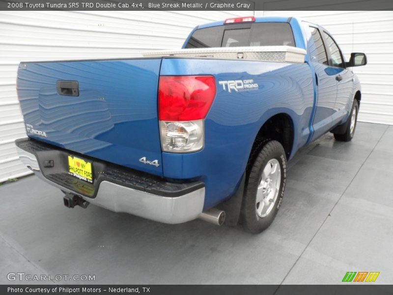Blue Streak Metallic / Graphite Gray 2008 Toyota Tundra SR5 TRD Double Cab 4x4