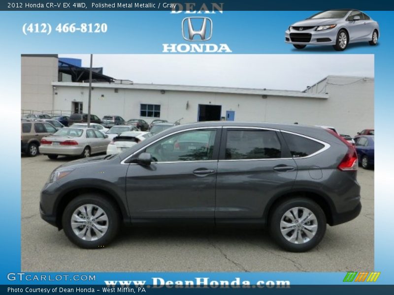 Polished Metal Metallic / Gray 2012 Honda CR-V EX 4WD