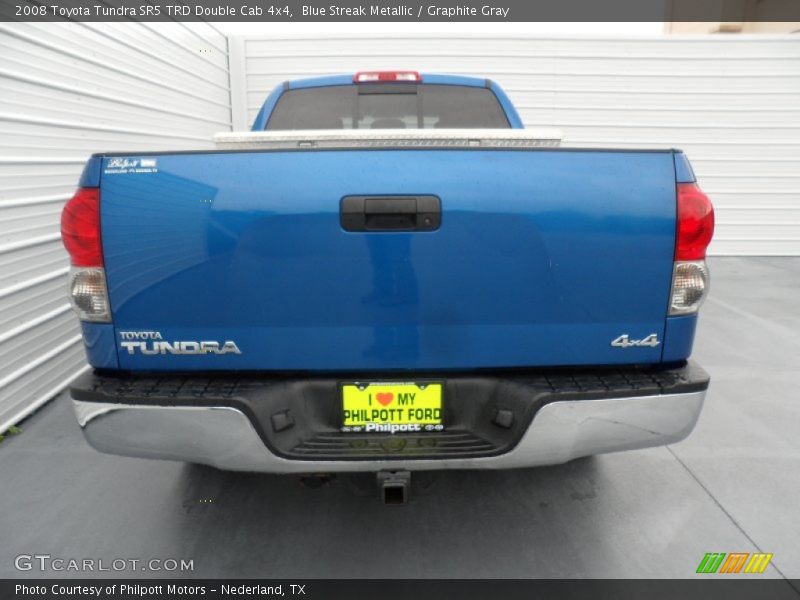 Blue Streak Metallic / Graphite Gray 2008 Toyota Tundra SR5 TRD Double Cab 4x4
